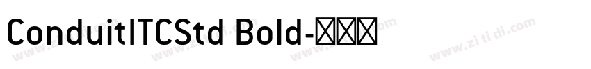 ConduitITCStd Bold字体转换
